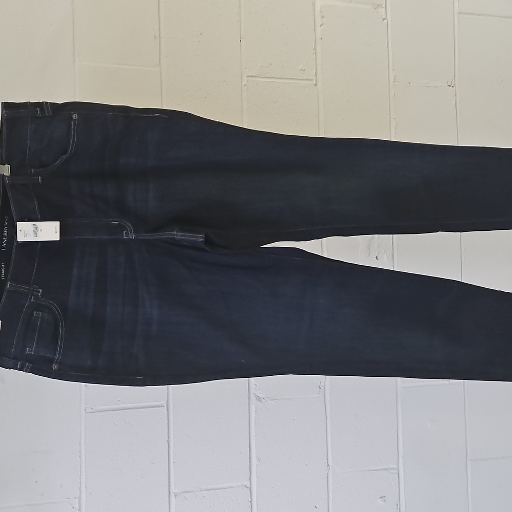 NWT Lane Bryant Mid-rise Straight Slim From Hip To Ankle Jeans Sz 22 Long